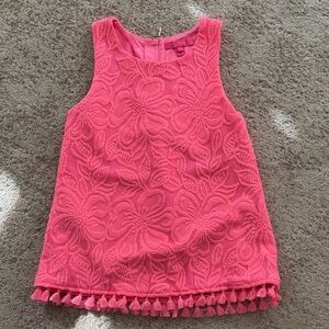 Pink Sleeveless Lily Pulitzer Top with Tassels